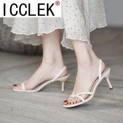 Slim Heels Summer Sexy High-heeled Sandals Womens Roman High Heels Woman Summer Fashion Shoes Size 34-39