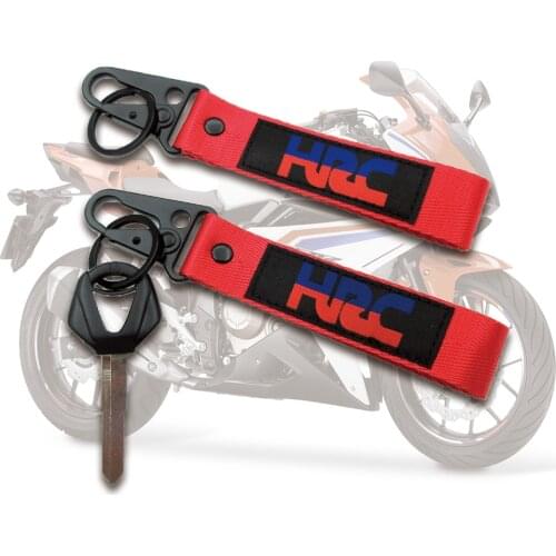 Universal HRC Logo Motorcycle Embroidery Key Ring Collection Keychain Keyrings For Honda CBR 600RR 900RR 1000RR F4i F5 Key Chain