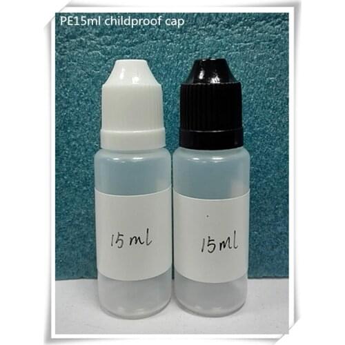 Essential oil bottle squezze bottle 15ml with drops children safty cap 1000pcs/lot