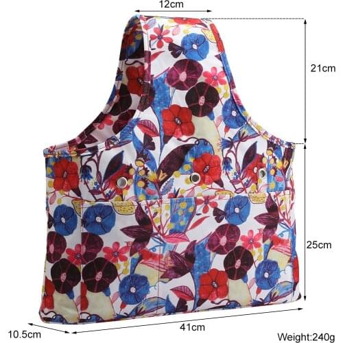 1 Piece New Arrival Wool Storage Bag 600D Oxford Cloth Lotus Style Triangle Woolen Bucket Bag Wool Knitting Tool Storage