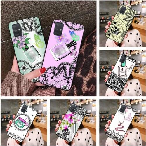 Luxury brand perfume lipstick Phone Case For Samsung Galaxy A21S A01 A11 A31 A81 A10 A20E A30 A40 A50 A70 A80 A71 A51