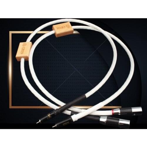 Hi-end Silver Plated Odin RCA to XLR Male & Female Cable HiFi Audio Line Rhodium Plug
