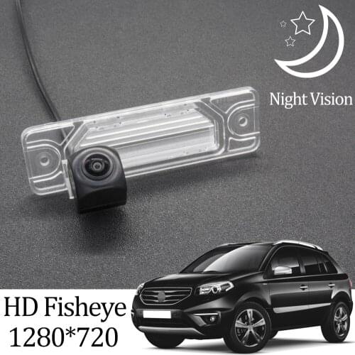 Owtosin HD 1280*720 Fisheye Rear View Camera For Renault Koleos/Samsung QM5 2006-2017 Car Vehicle Reverse Parking Monitor