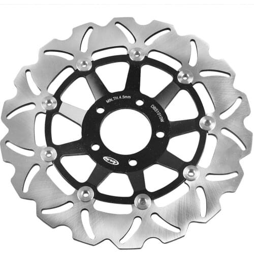 LUCKMART Front Brake Rotors Disc and Pads Kit for Suzuki GS500E 1996-2003 Motorcycle Replacement Accessories Black