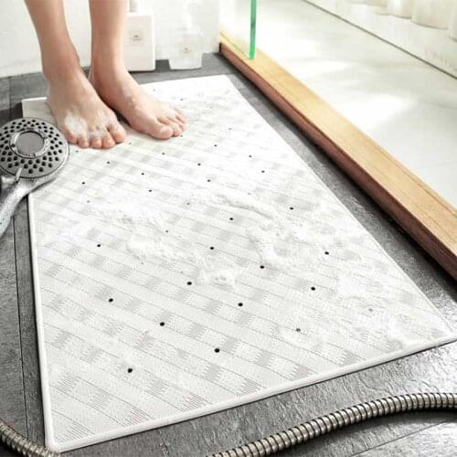 Environmentally Odorless Rubber Bathroom Non-slip Bathroom Mat Star Hotel Shower Room Hydrophobic Massage Bathroom Rug Foot Mats