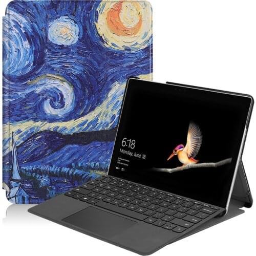 Nice Printed Case For Microsoft Surface Go 10" 2018 Stand Cover Can Hold Keyboard Tablet Protective Shell Funda