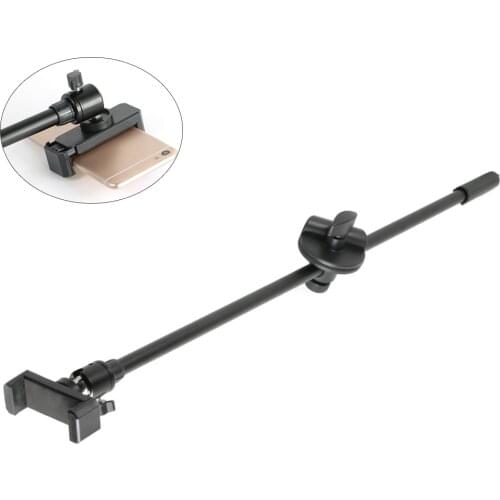 Microphone Crossbar Stand Cradle Head Mount Phone Clips Tripod Pole Accessories 3/8 Screw Holder Top Microphone Bracket Kit