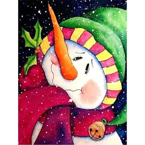 Cartoon Christmas Snowman Diamond Painting Round Full Drill Nouveaute DIY Mosaic Embroidery 5D Cross Stitch Pattern