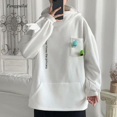 Mens Fashion Thicken Warm Hoodies 2021 Winter New Woman Korean Street Wear Sweatshirts Hip Hop Male