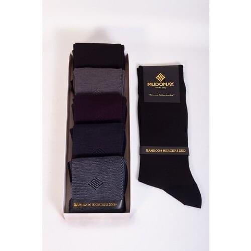 Mudomay 6'lı Mercerizing Bamboo Men 'S Socks