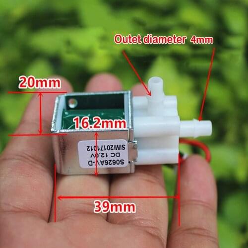 DC 12V Normally Closed N/C Electric Control Solenoid Discourage Air Water Valve Micro Mini Electric Vent Valve Whosale&DropShip