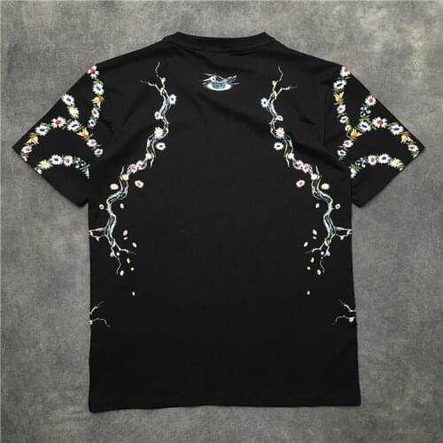 2020 New Men luxury Flowers Eyes ink Novelty T Shirts T-Shirt Hip Hop Skateboard Street Cotton T-Shirts Tee Top kenye S-XXL #K57