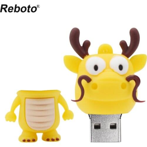 New Cartoon Pendrive Cute Dragon USB Flash Drive Memory Stick Storage Device U Disk Lovely Pen Drive 4GB 8GB 64GB Flash Drive