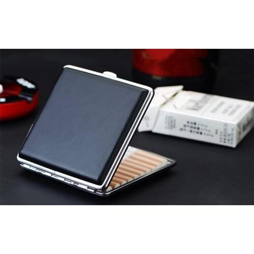 Personality Creative Aluminum Smoking Cigarette Case Fashion Men Cigar Tobacco Holder Pocket Box Storage Container Gift Box
