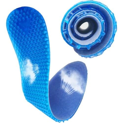 Massage Pad Gel Silicone Soft Insoles Knee Pads For Sports Pads For Women Men Comfortable Slow Rebound Insert Shoes Accessories