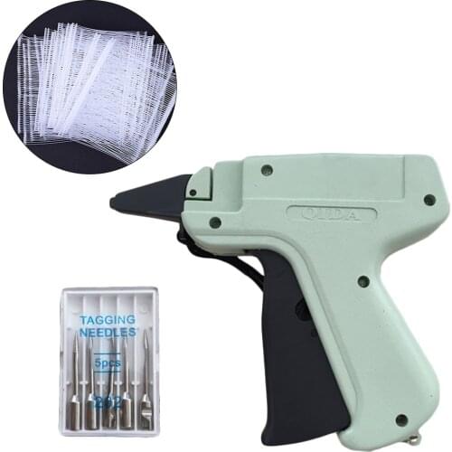 Garment Price Label Tagging Tag Gun 1000 Barbs + 5 Needles Set Machine Marking DIY Apparel Tagging Guns Sewing Craft Tools #R30