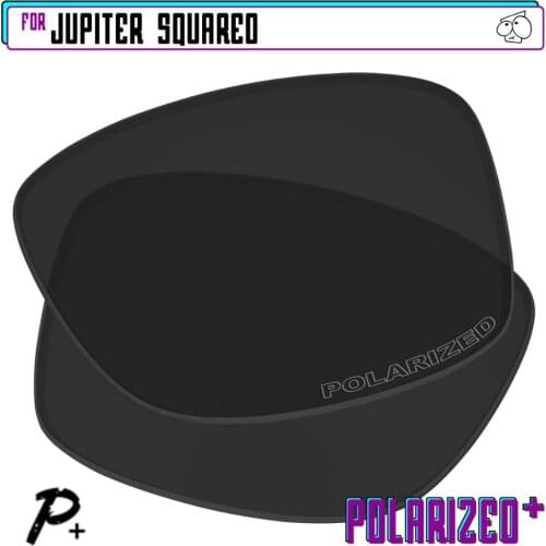 EZReplace Polarized Replacement Lenses for - Oakley Jupiter Squared Sunglasses - Black P Plus