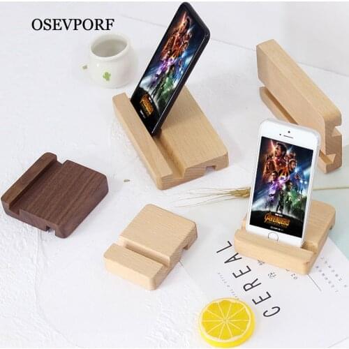 Universal Wooden Desk Holder For Xiaomi Mobile Phone Holder For iPhone 11 Pro X Max S Samsung S9 S10 Wood Tablets Stand For ipad