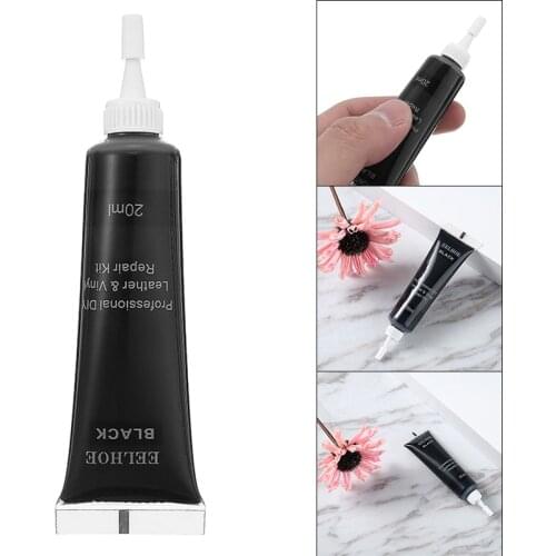 1pc 20ml Black Leather Repair Gel Car Interior Home Leather Repair Cream Leather Complementary Color Repair Cream Agent Tool