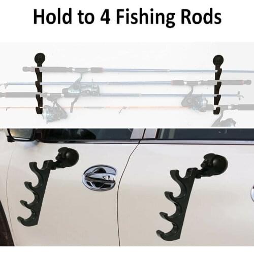 2PCS/LOT Vehicle Rod Carrier Fishing Pole Holder Fishing Rod Rack for Car, SUVs and Vans