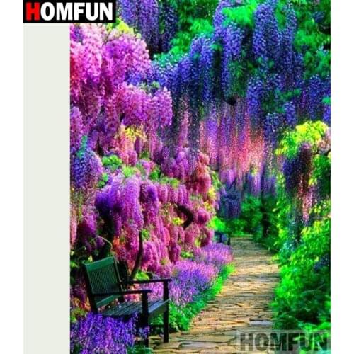 HOMFUN Full Square/Round Drill 5D DIY Diamond Painting "Tree scenery"3D Diamond Embroidery Cross Stitch Home Decor A20054