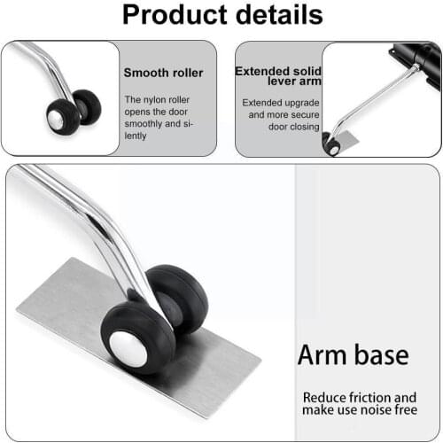 Automatic Door Closer Buffer Door Closing Device Adjustable kg For 40 Closer Door Force Mute Automatic Door Fire Pulley T8L0