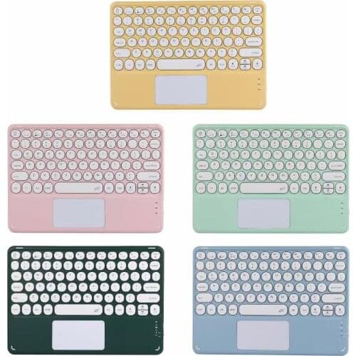 Bluetooth Wireless Keyboard With Touchpad Hebrew Spanish French Korean For iPad Pro Air for Xiaomi Huawei Android Windows Tablet