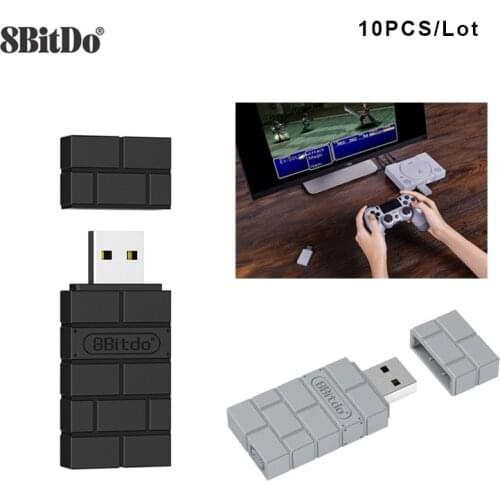 50PCS/Lot 8Bitdo Bluetooth Wireless Adapter Receiver For Windows Ma-c For Nintend Switch For PS-3 PS4 Controller USB Adapter