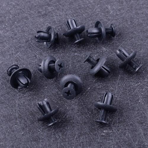 CITALL 10pcs Front Rear Bumper Push-Type Clip Retainer MB253964 Fit For Pajero Mini Tredia Lancer Evo VIII IX Mitsubishi