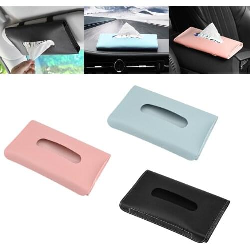 Sun Visor Napkin Holder Visor Tissue Holder Tissue Case For Car Tissue Holder PU