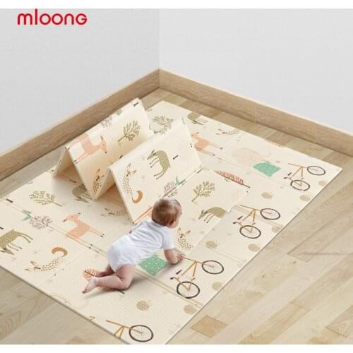 Infant Shining Multifunction Mloong XPE Environmental Protection Folding Mat Baby Room Crawling Pad Game Mat baby carpet