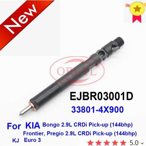 New Common Rail Diesel Injector EJBR02501Z 33801-4X900 EJBR03001D 338014X900 for KIA Bongo 2.9L CRDi Pick-up (144bhp) KJ Euro 3
