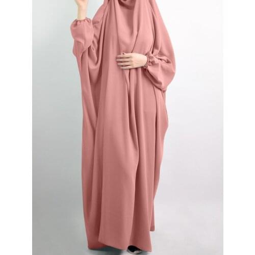 Eid Hooded Muslim Women Hijab Dress Prayer Garment Jilbab Abaya Long Khimar Full Cover Ramadan Gown Abayas Islamic Clothes Niqab