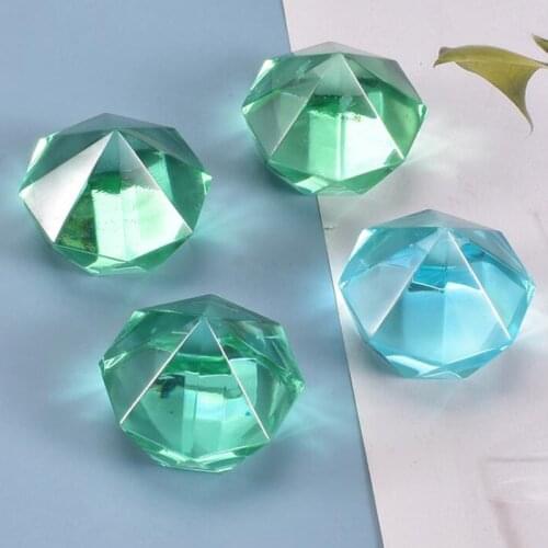 Ice Cube Tray Diamond Gem Mould Clear Mold Silicone DIY Maker Freeze Handmade Chocolate Clay Epoxy Resin Candle Making Tools