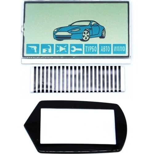 New A61 LCD display flexible cable+ LCD keychain Glass for Starline A61 lcd remote controller A61 display with Zebra Stripes