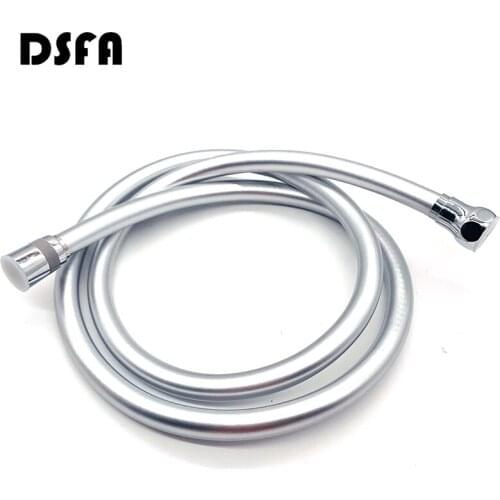 DSFA 1.5M PVC Flexible Shower Hose High Pressure Thickening Anti-winding Smooth Shower Hose Explosion-proof Handheld Shower Hose