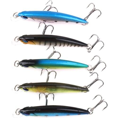 HENGJIA 1PCS Peche Isca Artificial Wobblers 7cm 4g Floating Minnow Deep Fishing Lure
