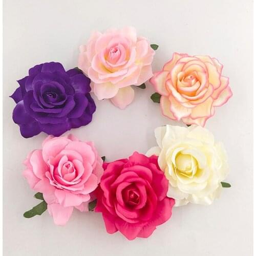 New Type Artificial Flower Women Headdress Brooch Flower For Wedding Decoration Fake Flowers Headwear Christmas Birthday Gift