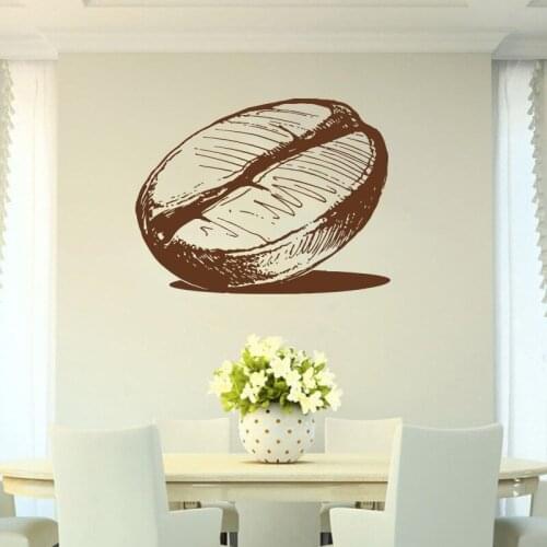Coffee, drink, cappuccino, hot drink, grains, cafe,Food, Wall Decal Window Sticker Handmade A8-005
