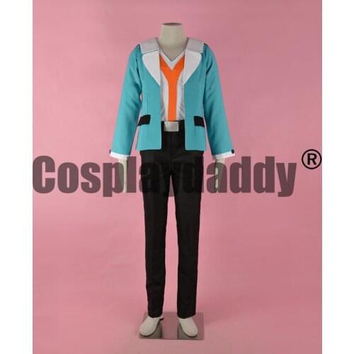 Anime Black and White Leader of Aspertia Gym Cheren Costume Halloween Uniformn Outfit Pocket Monsters Cosplay Costume F006