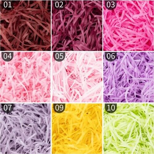 Multicolor Lafite gift box filling material shredded paper DIY holiday party gift decoration gift shock absorption ribbon