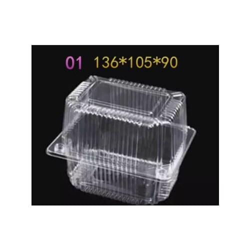 Disposable Transparent west point box moon cake tray Bulk snack cake boxes packaging 50pcs 100pcs