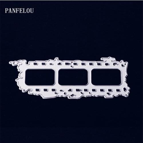 PANFELOU The train Scrapbooking card album paper metal craft party decor stencils punch cuts dies cutting