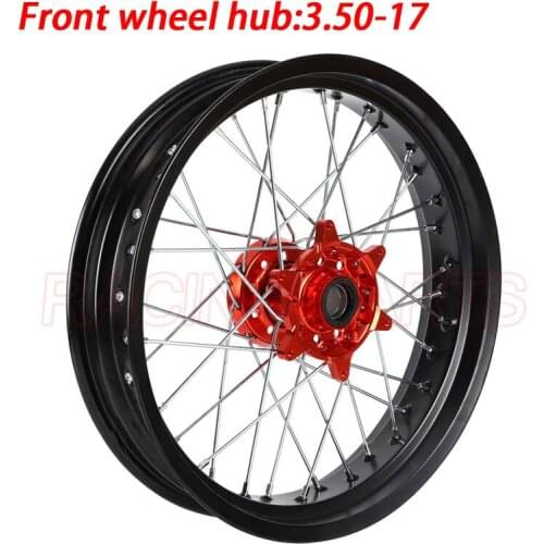 3.50x17" 17inch Spoked Motorcycle Front Wheels Rims For KTM EXC EXC-E SX SX-F XCW 150 200 250 300 350 450 2003-2018