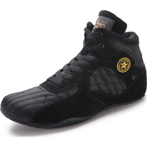 Professional Boxing Wrestling Sanda Fighting Shoes MMA Anti-slip Training Boxing Wresting Squat Boots