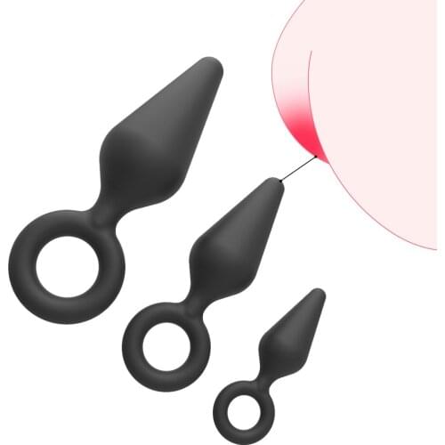 S/M/L Silicone Finger Anal Plug Butt Plug Sex Toys For Women Anal Dilator Adult Anus Masturbation Prostate Massage Intimate Good