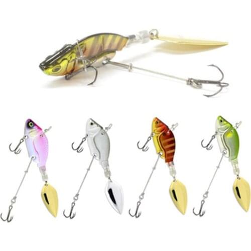 Fishing Bait Submerged Vib With Metal Flake Bait 44mm/136g Bass Legend Tailspin Spinner Bait Wobblers Crankbaits Spinner Tackle