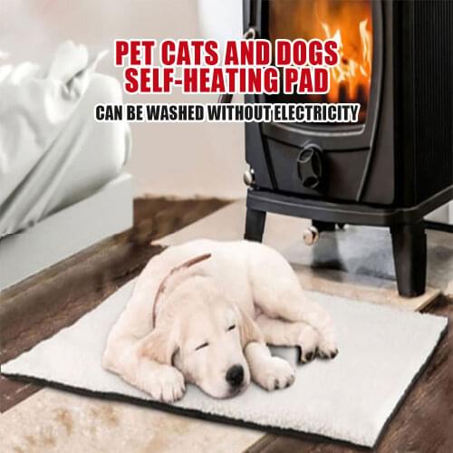 Pet Warming Cushion Bed For Medium Large Dogs And Cats Dog Self Heating Pad Reflects Pets Own Thermal With Zipper Washable Home