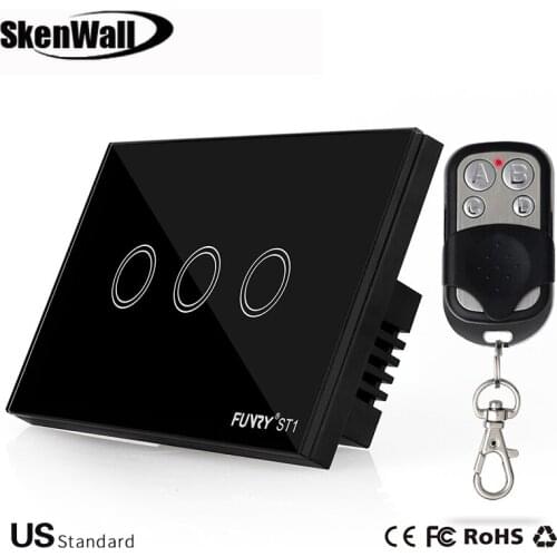 US Standard 1/2/3 Gang Remote Switch Smart Control On-off for Smart Home Smart Wall Touch Switch Smart Lamp Switch