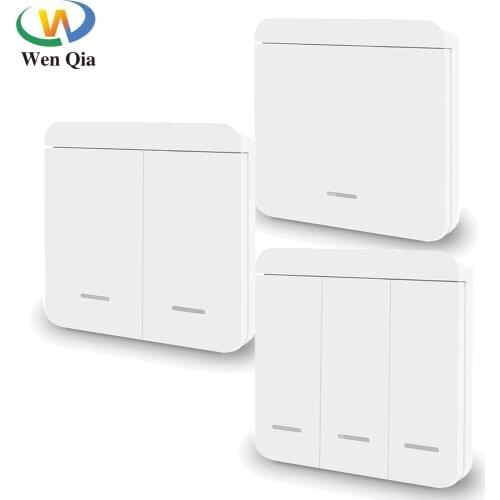 433MHz Universal Wireless Remote Controls 86 Wall Panel RF Transmitter With 1 2 3 Buttons for Home Room Lighting/Bulb Switch